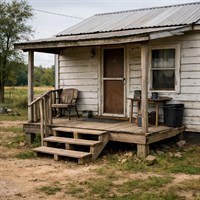 A small rural home in need of repair